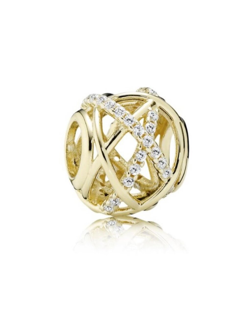 Pandora Solid 14k Gold Galaxy Openwork Charm
